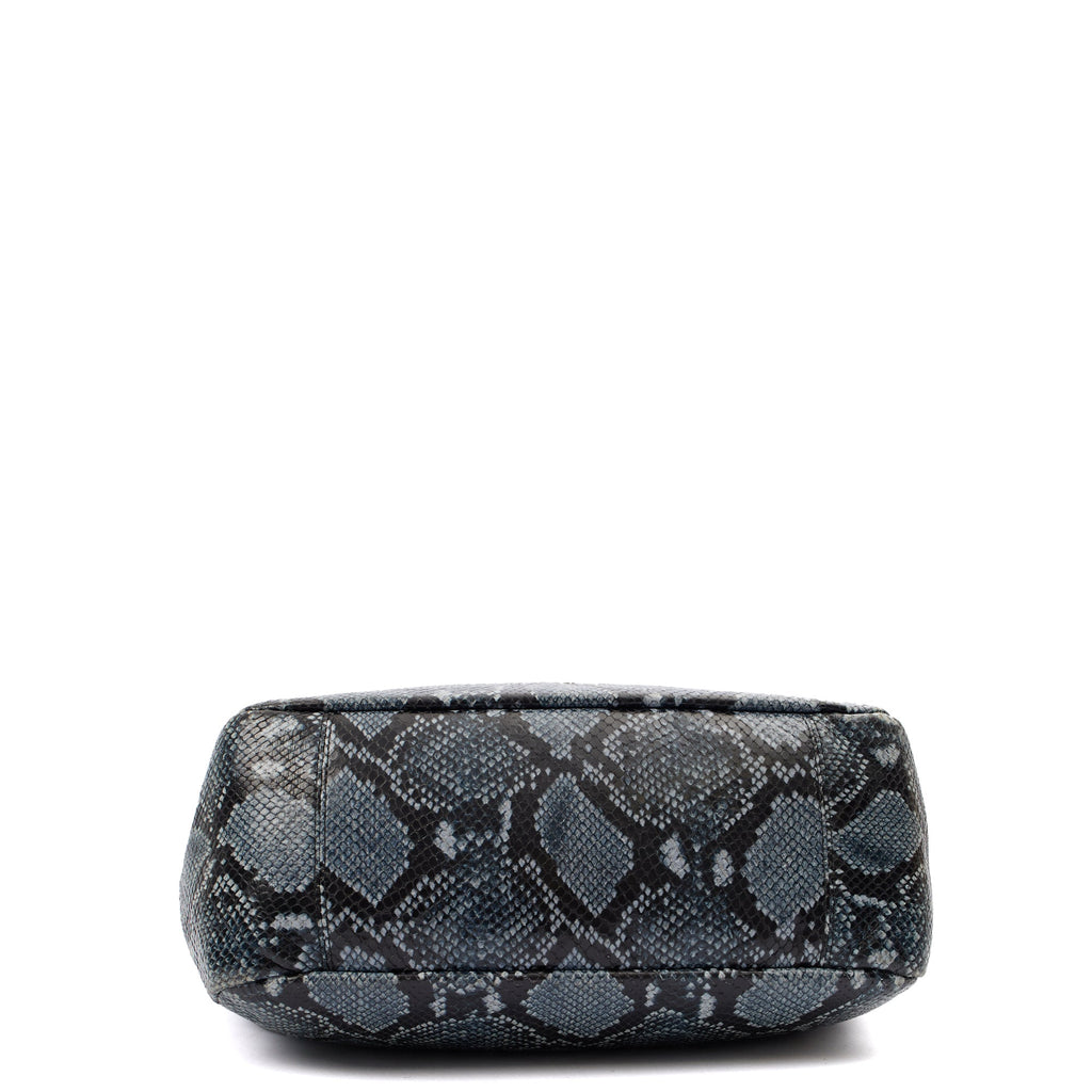 Anya Hindmarch Tote Shoulder Bag in Blue, Exotic Effect Leather — Alternate View 16