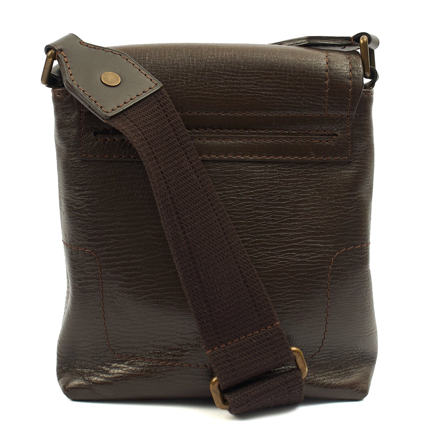 Louis Vuitton Cross Body Utah Omaha Messenger Bag in Brown, Leather — Back View