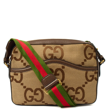 Gucci Cross Body Messenger in Brown, Fabric — Top View