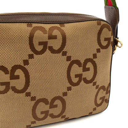 Gucci Cross Body Messenger in Brown, Fabric — Lifestyle View