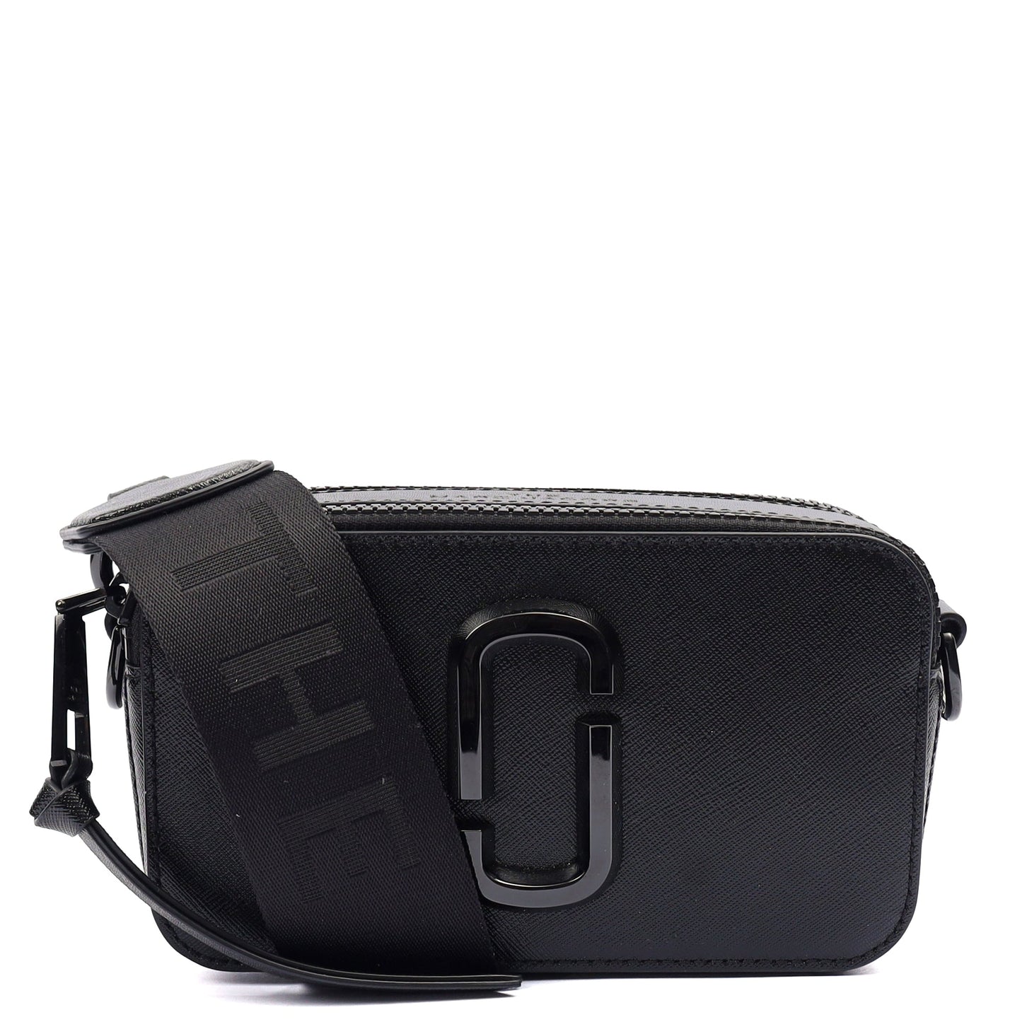 Marc Jacobs Cross Body Snapshot in Black, Leather — Front View