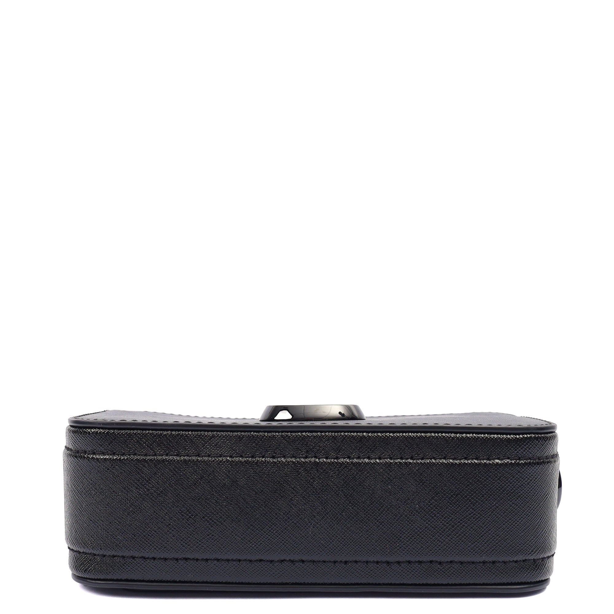 Marc Jacobs Cross Body Snapshot in Black, Leather — Top View