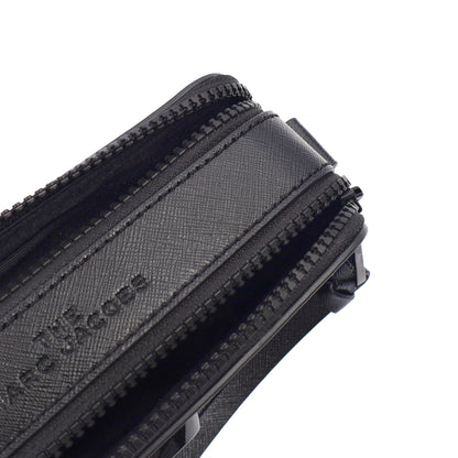 Marc Jacobs Cross Body Snapshot in Black, Leather — Detail View