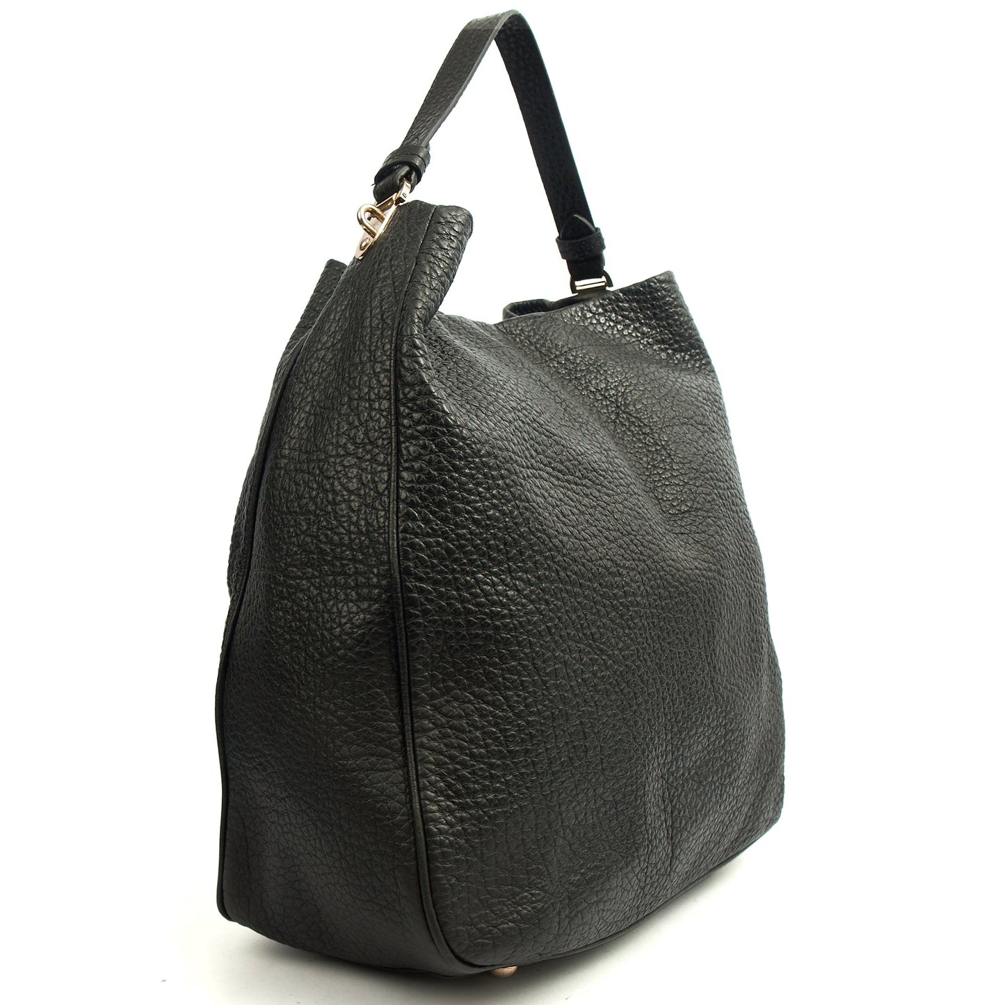 Mulberry Shoulder Bag Evelina in Black, Leather — Side View