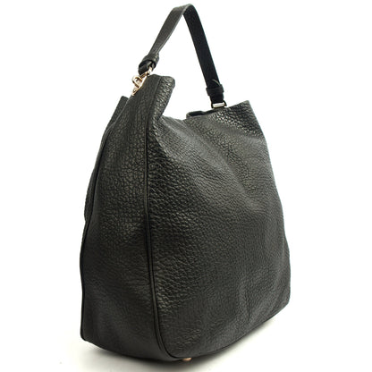 Mulberry Shoulder Bag Evelina in Black, Leather — Side View