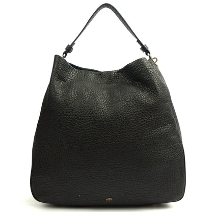Mulberry Shoulder Bag Evelina in Black, Leather — Front View