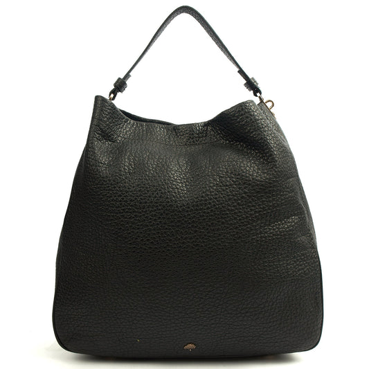Mulberry Shoulder Bag Evelina in Black, Leather — Front View