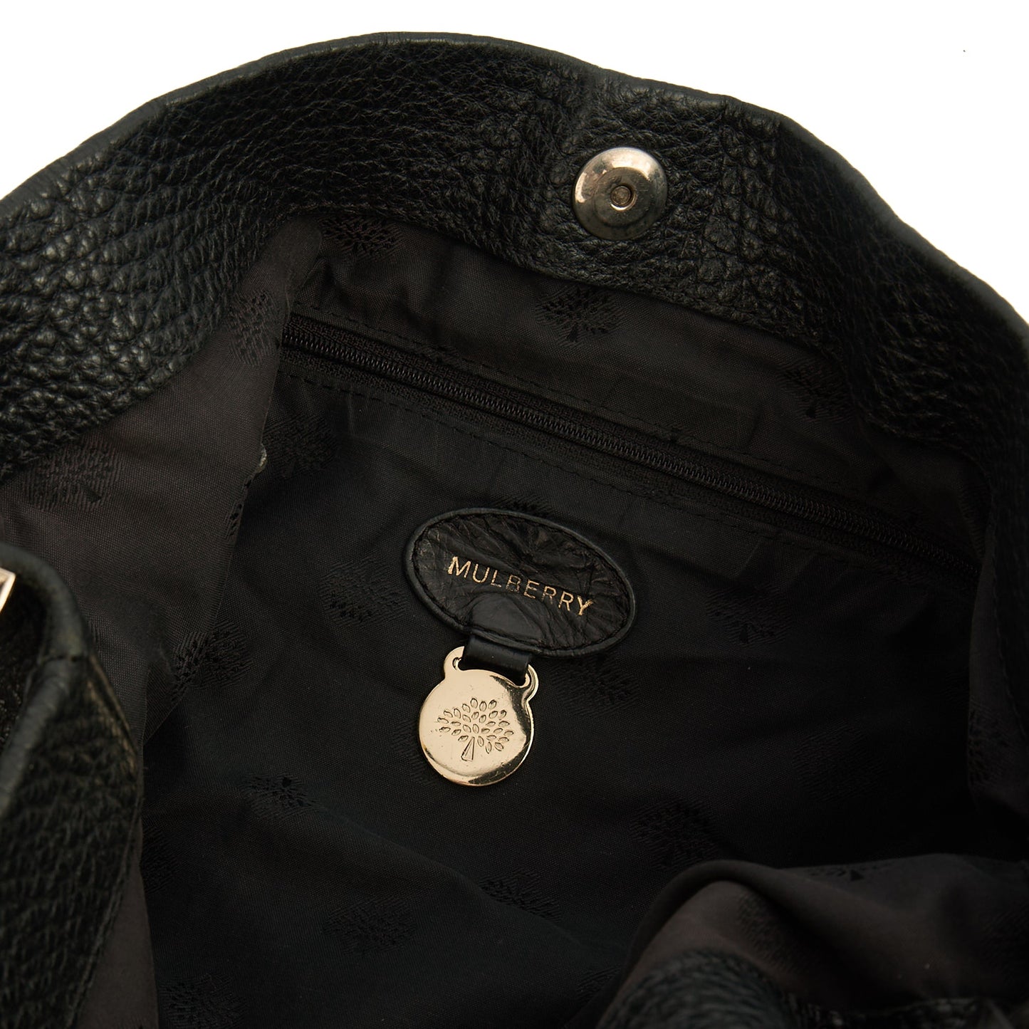 Mulberry Shoulder Bag Evelina in Black, Leather — Detail View