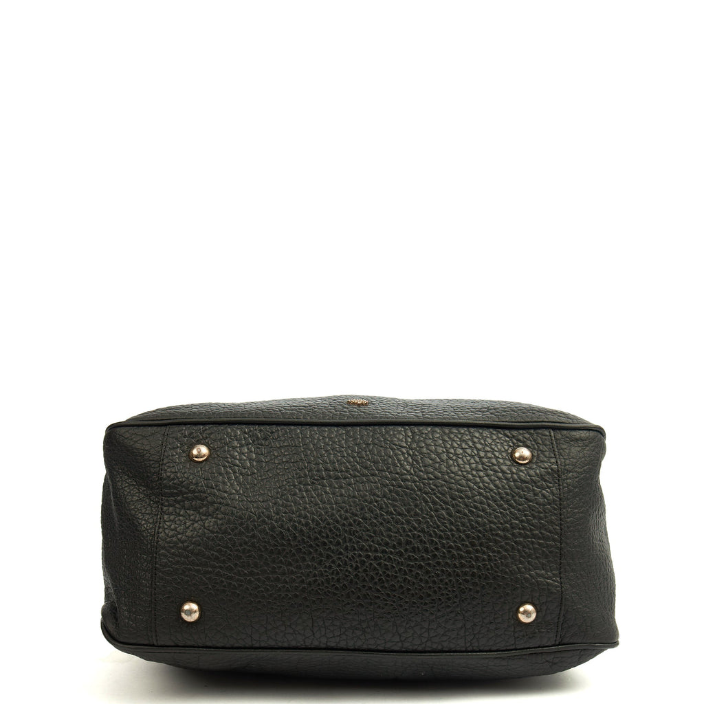Mulberry Shoulder Bag Evelina in Black, Leather — Top View