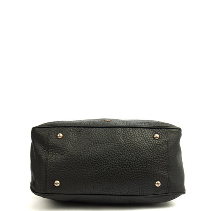 Mulberry Shoulder Bag Evelina in Black, Leather — Top View