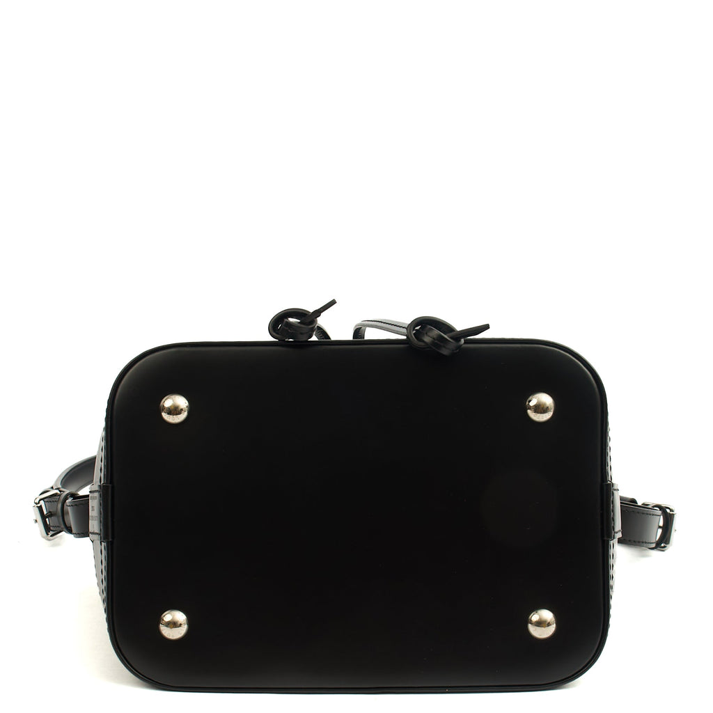 Louis Vuitton Bucket Bag Noe BB in Black, Epi Leather — Detail View