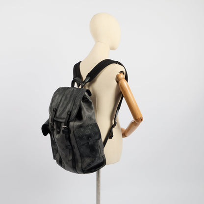 Louis Vuitton Backpack Christopher MM Backpack in Monogram Eclipse — Side View
