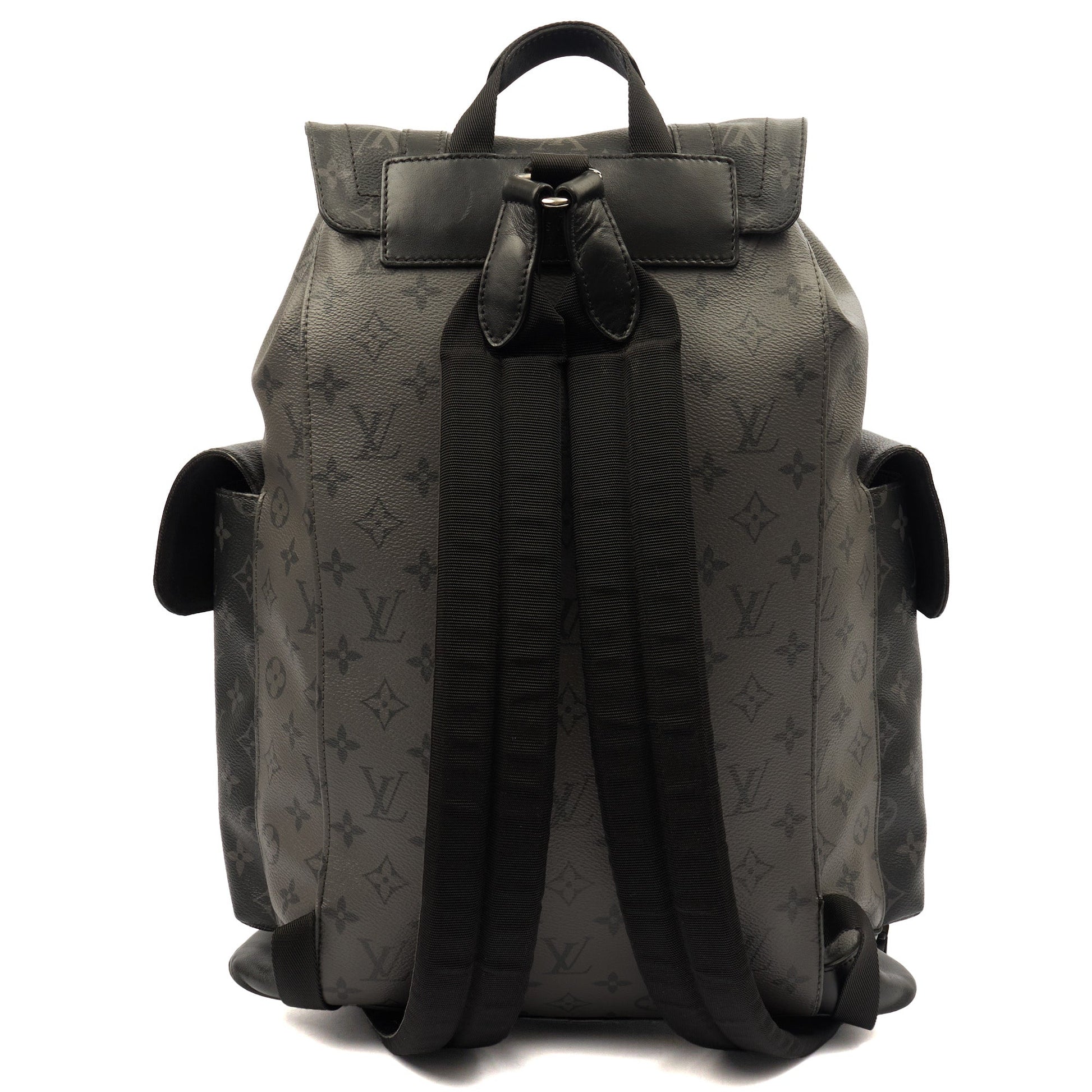 Louis Vuitton Backpack Christopher MM Backpack in Monogram Eclipse — Top View