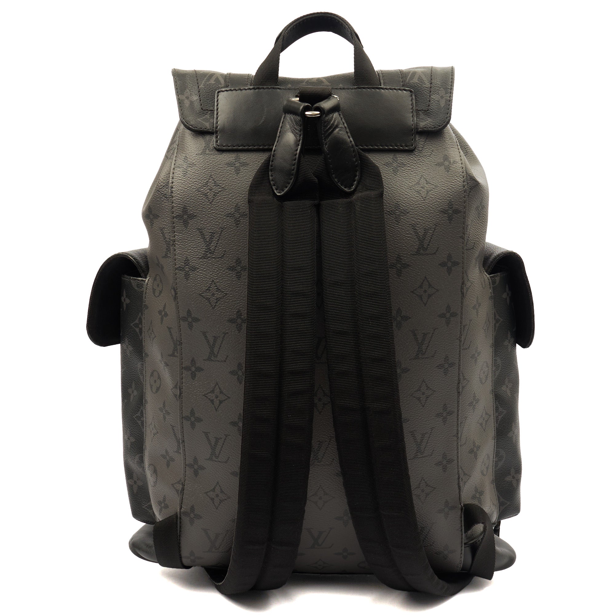 Louis Vuitton Backpack Christopher MM Backpack in Monogram Eclipse — Top View