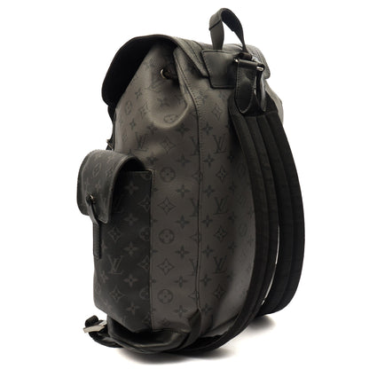 Louis Vuitton Backpack Christopher MM Backpack in Monogram Eclipse — Back View
