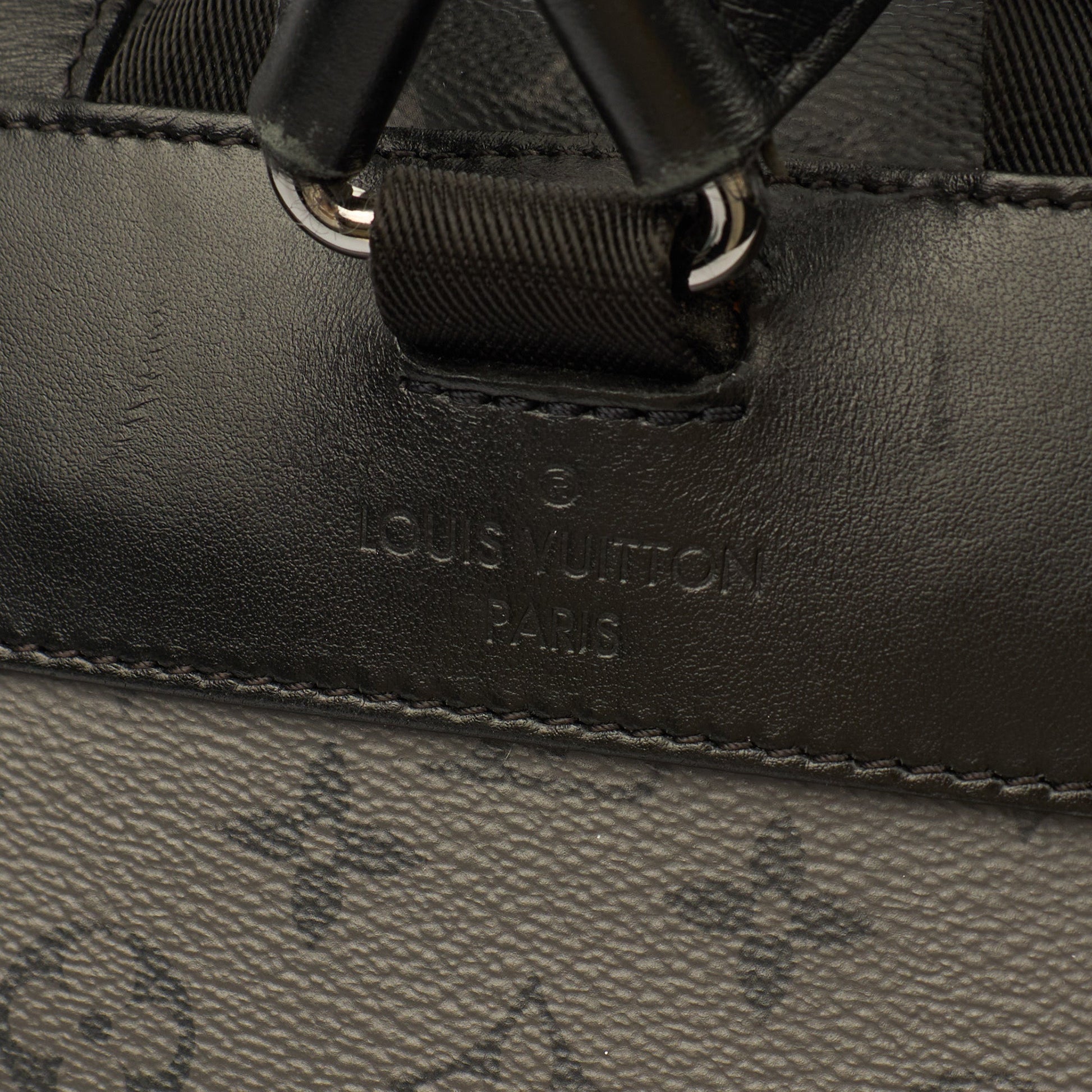 Louis Vuitton Backpack Christopher MM Backpack in Monogram Eclipse — Lifestyle View