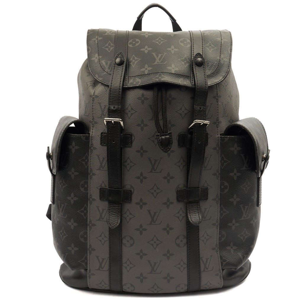 Louis Vuitton Backpack Christopher MM Backpack in Monogram Eclipse — Front View