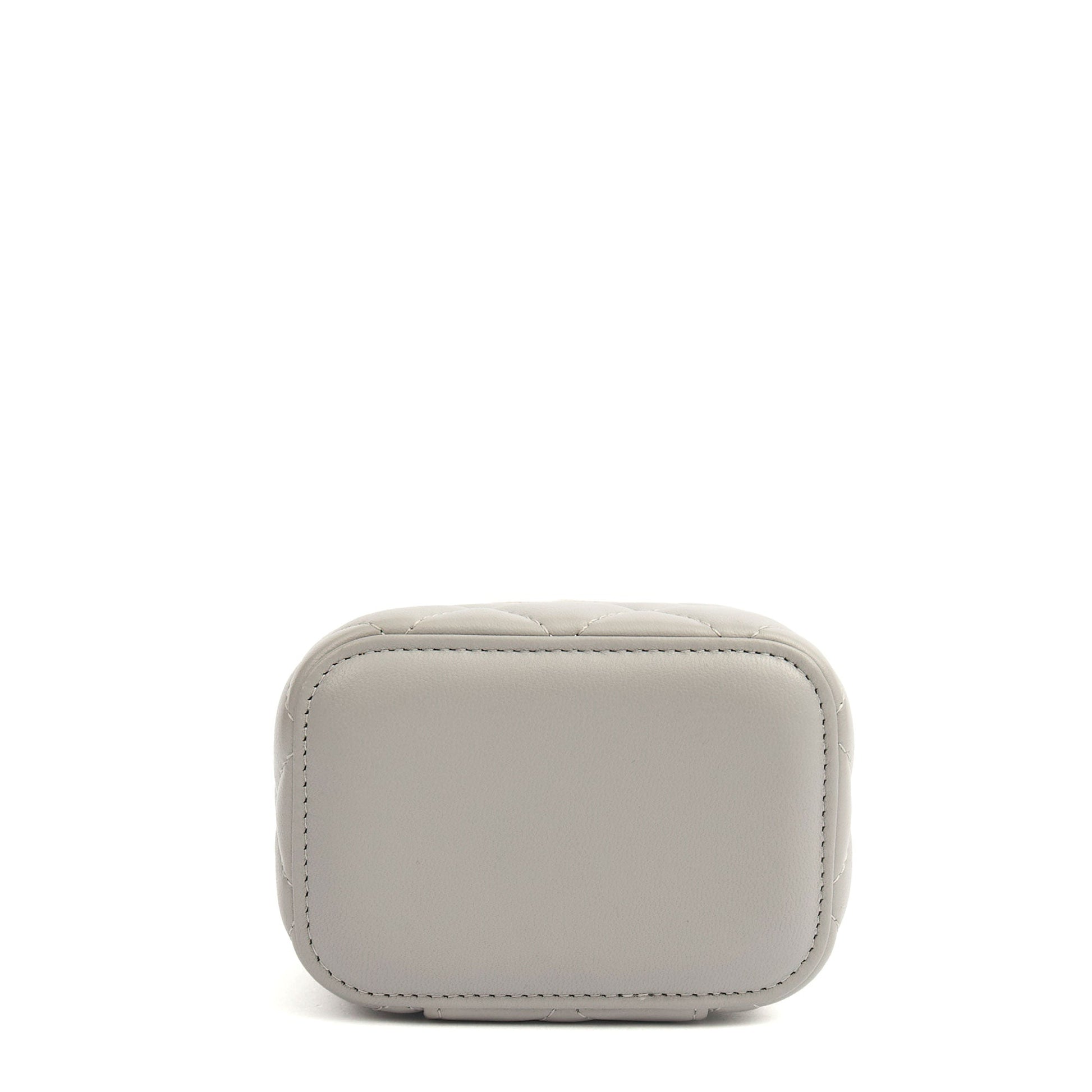 Chanel Cross Body Vanity Case - Mini in Grey, Lambskin Leather (GHW) — Alternate View 24