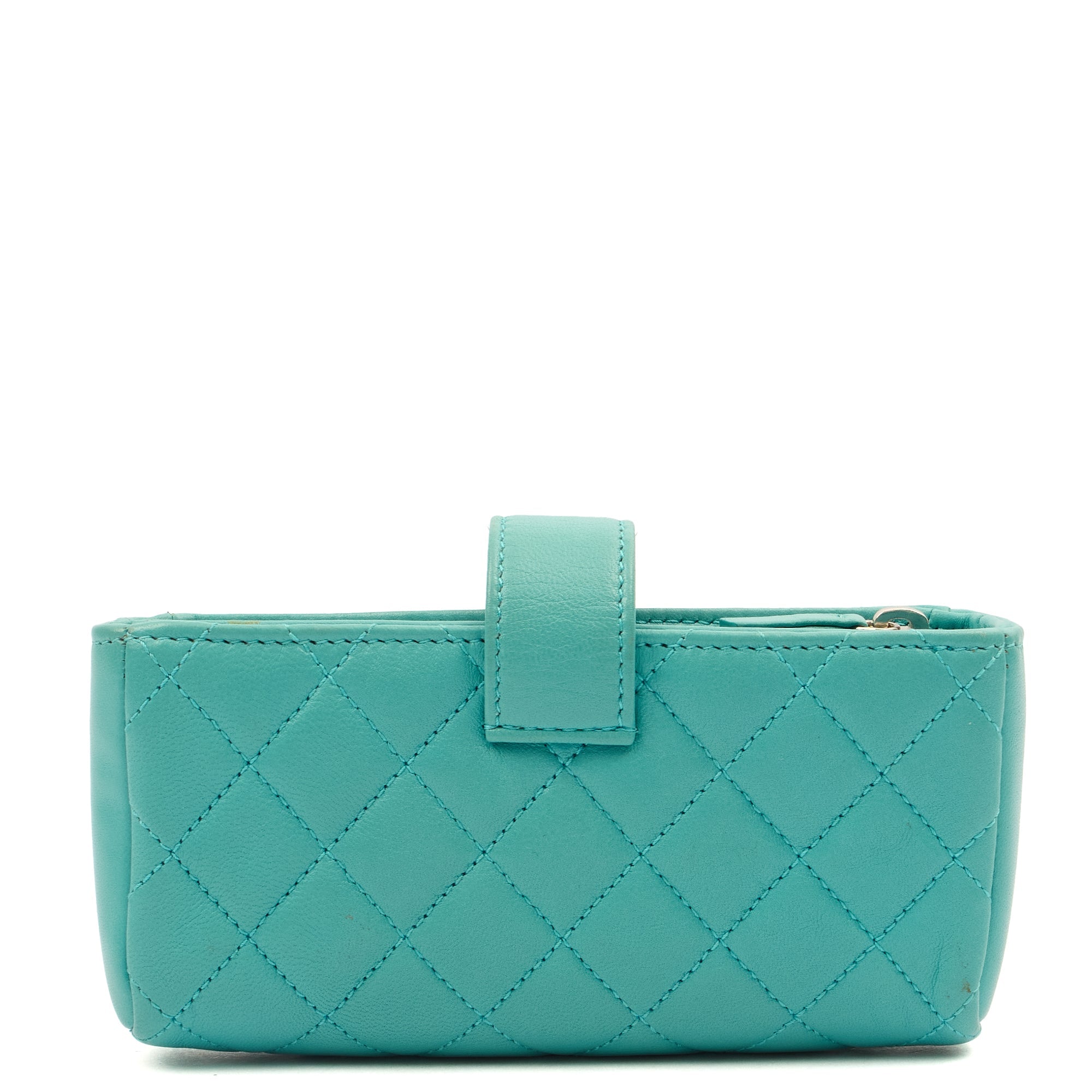 Chanel Other Compact Wallet in Blue, Lambskin Leather — Alternate View 12