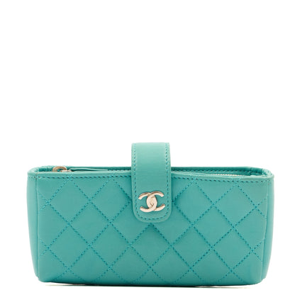 Chanel Other Compact Wallet in Blue, Lambskin Leather — Alternate View 19