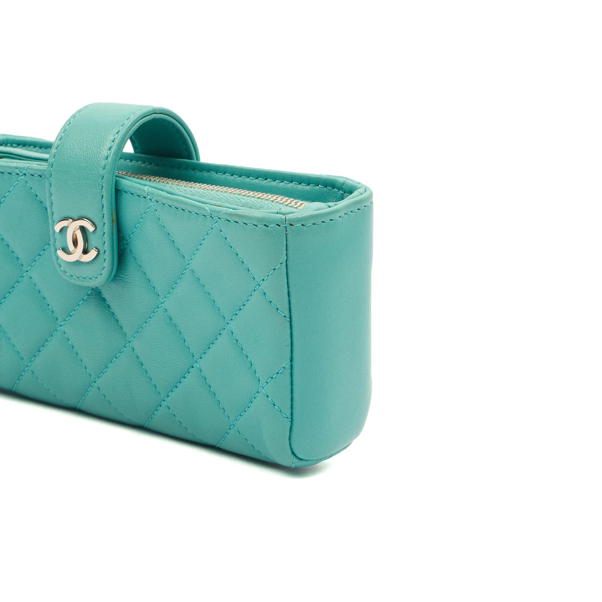 Chanel Other Compact Wallet in Blue, Lambskin Leather — Alternate View 23