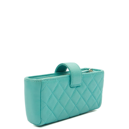 Chanel Other Compact Wallet in Blue, Lambskin Leather — Alternate View 11