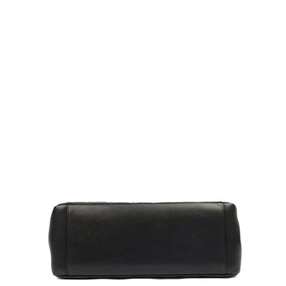 Chanel Tote Grand Shopping Tote in Black, Caviar Leather — Detail View