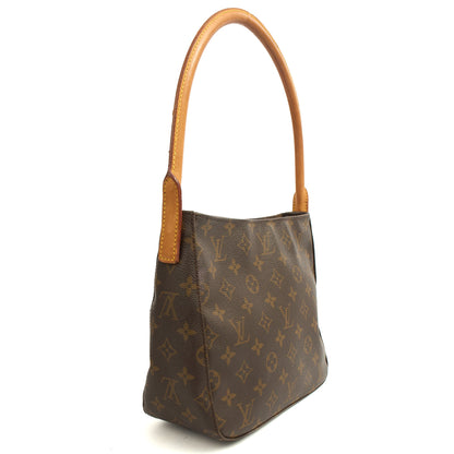 Louis Vuitton Shoulder Bag Looping MM in Monogram, Canvas — Back View