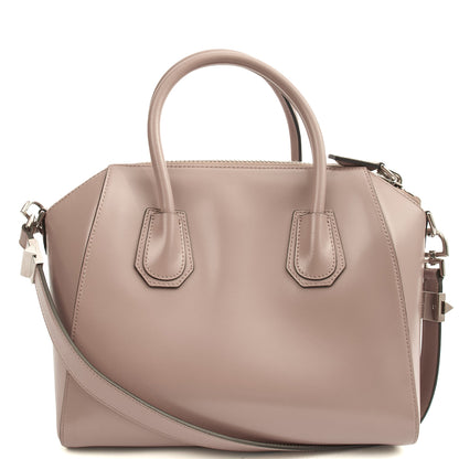 Givenchy Tote Antigona - Small in Neutral, Box Calfskin — Back View
