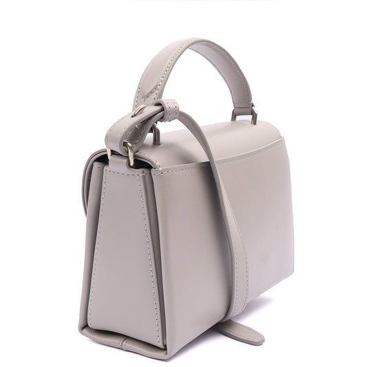 Mulberry Top Handle Lana in Powder Grey, Calfskin Leather — Side View