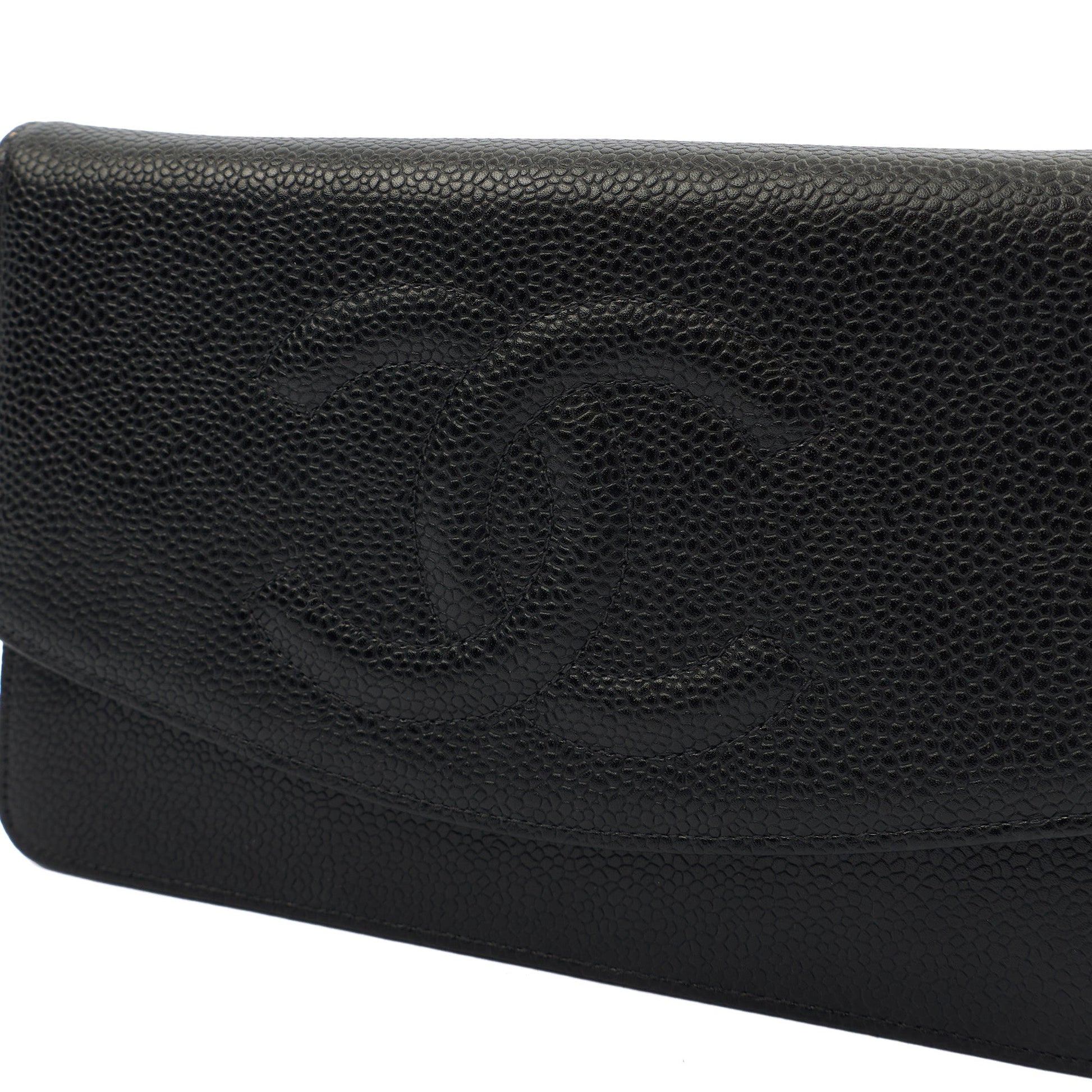 Chanel Cross Body Wallet on Chain in Black, Caviar Leather — Alternate View 22