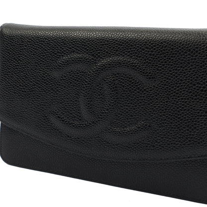 Chanel Cross Body Wallet on Chain in Black, Caviar Leather — Alternate View 22