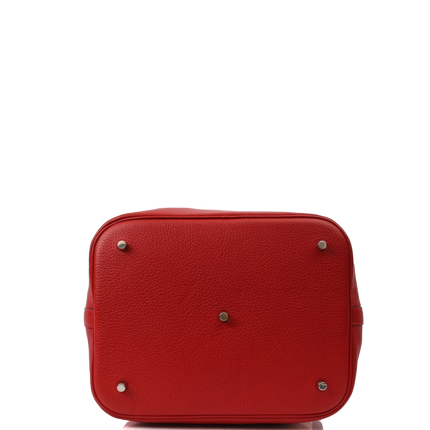 Hermes Tote Picotin 31 in Rouge Vif, Togo Leather — Alternate View 14