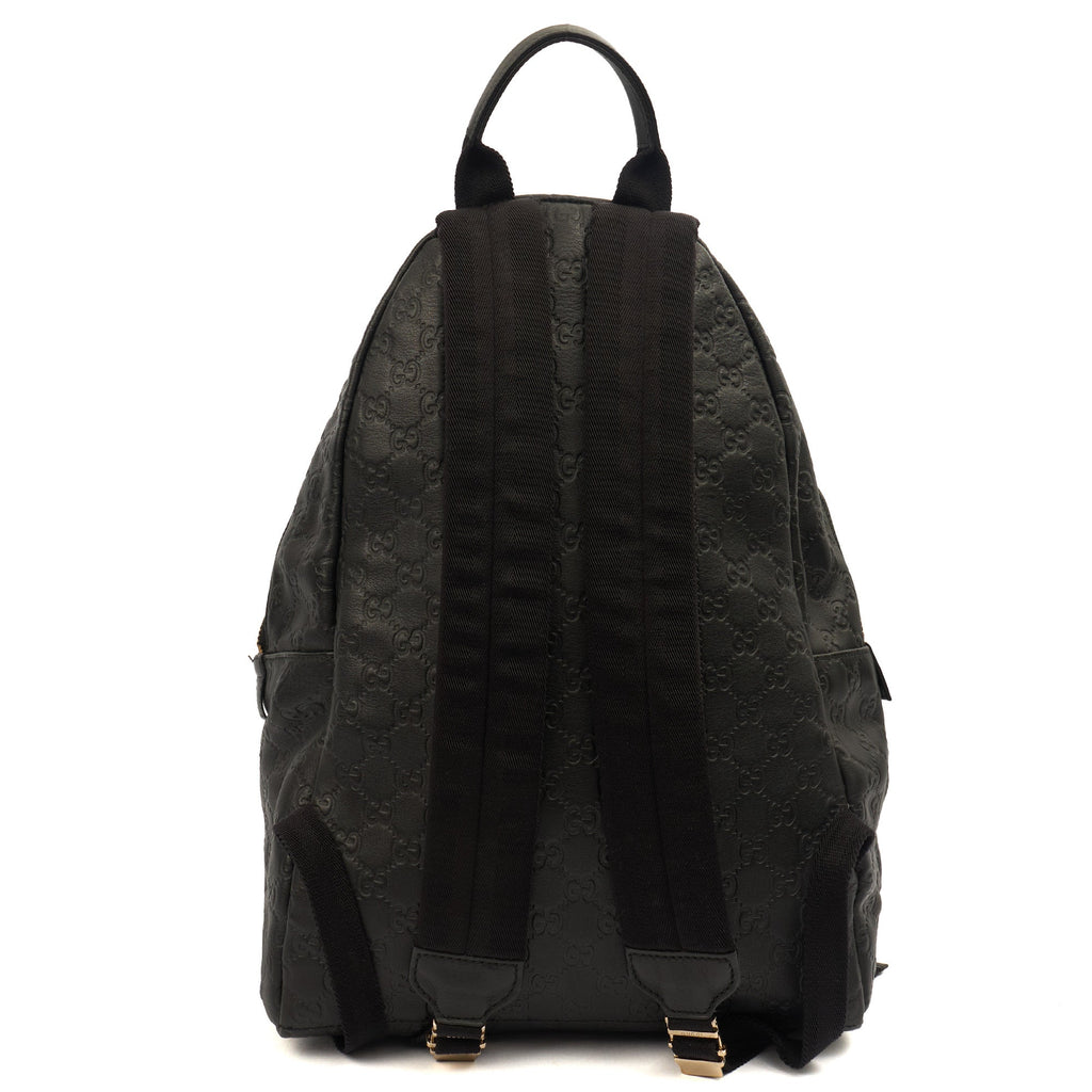 Gucci Backpack Backpack in GG Supreme, Leather — Top View