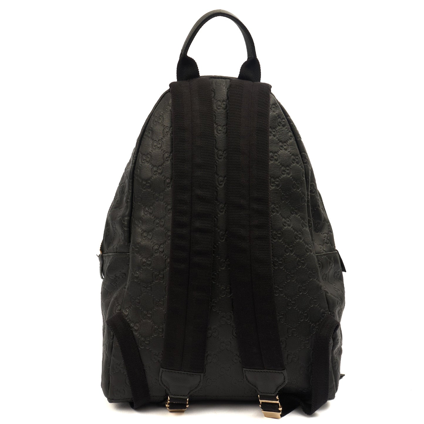 Gucci Backpack Backpack in GG Supreme, Leather — Top View