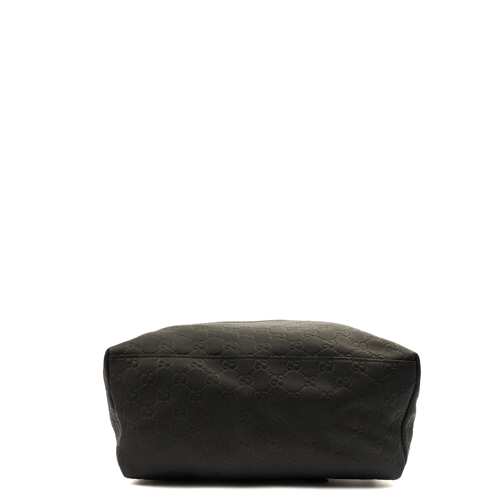 Gucci Backpack Backpack in GG Supreme, Leather — Detail View