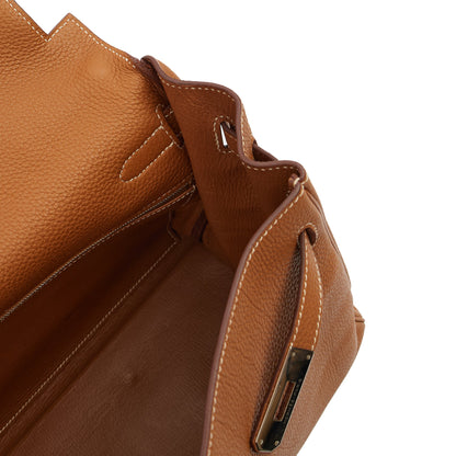 Hermes Top Handle Kelly 35 in Gold, Togo Leather — Alternate View 13