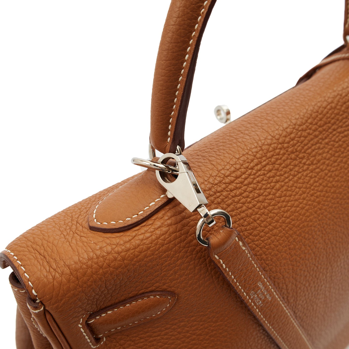 Hermes Top Handle Kelly 35 in Gold, Togo Leather — Alternate View 36