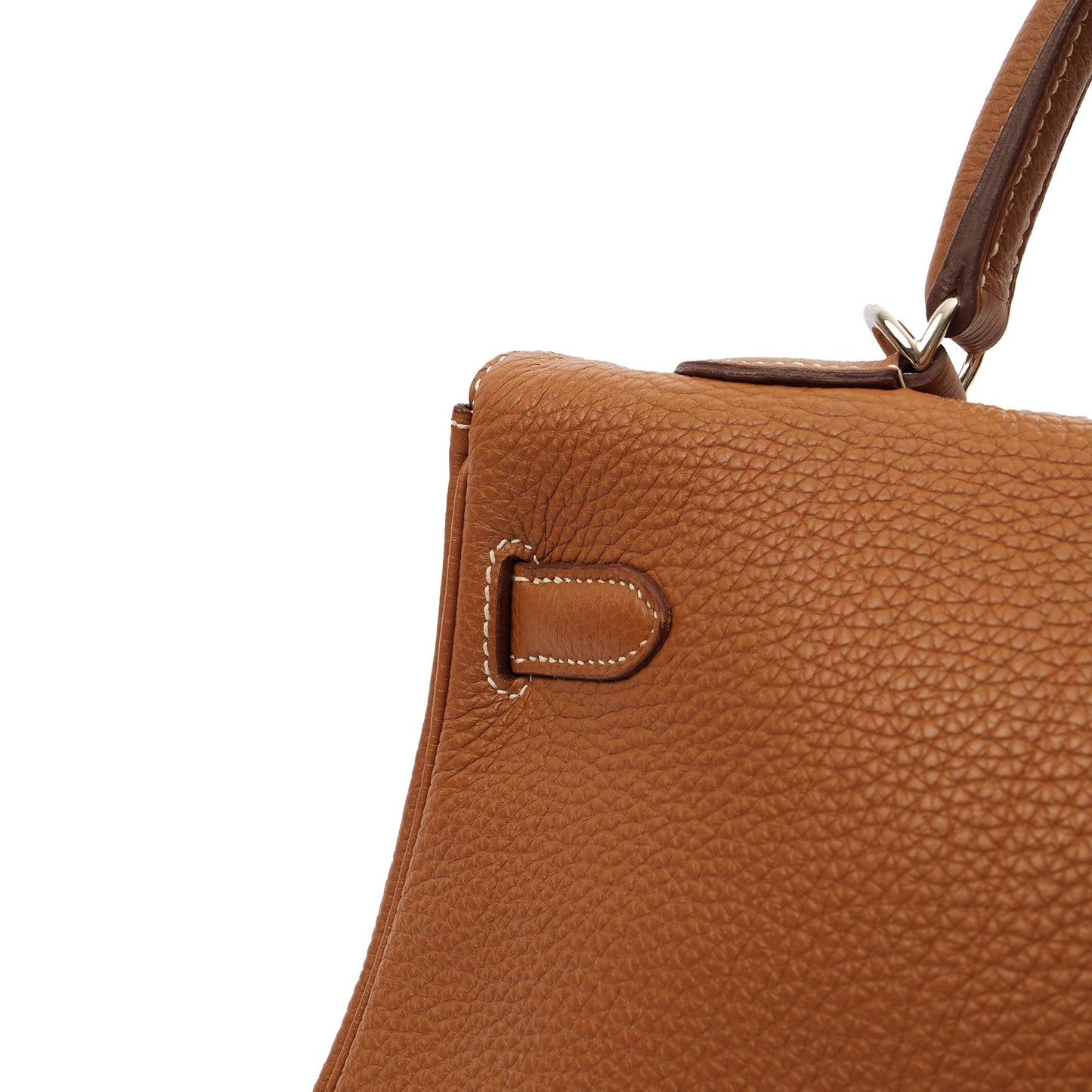 Hermes Top Handle Kelly 35 in Gold, Togo Leather — Alternate View 11