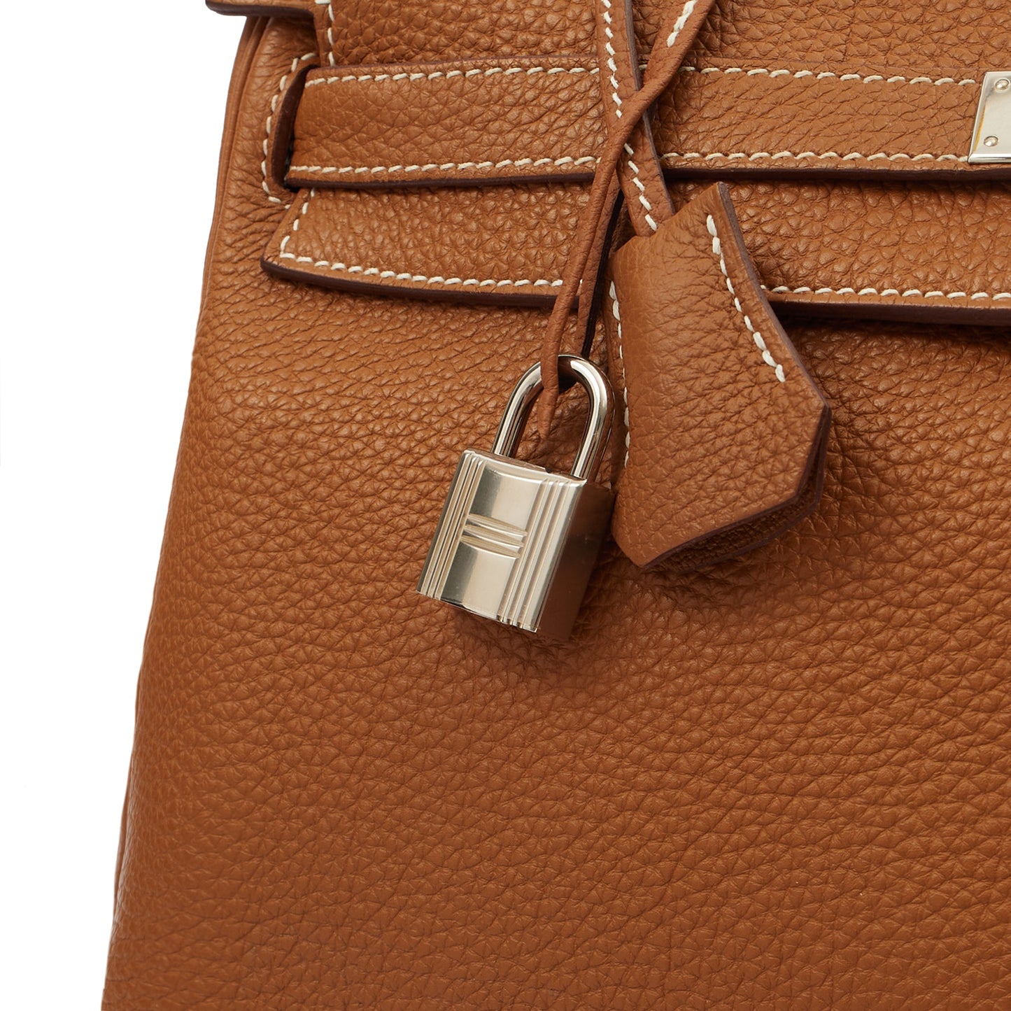 Hermes Top Handle Kelly 35 in Gold, Togo Leather — Alternate View 8