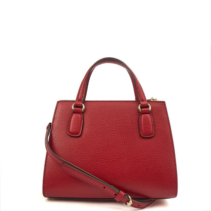 Gucci Tote Soho Top Handle in Red, Leather — Back View