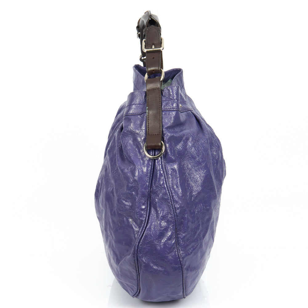 Mulberry Shoulder Bag Mitzy Hobo in Purple, Calfskin Leather — Alternate View 16
