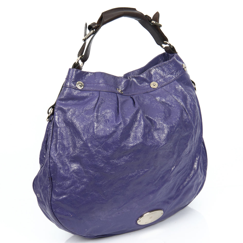 Mulberry Shoulder Bag Mitzy Hobo in Purple, Calfskin Leather — Alternate View 28