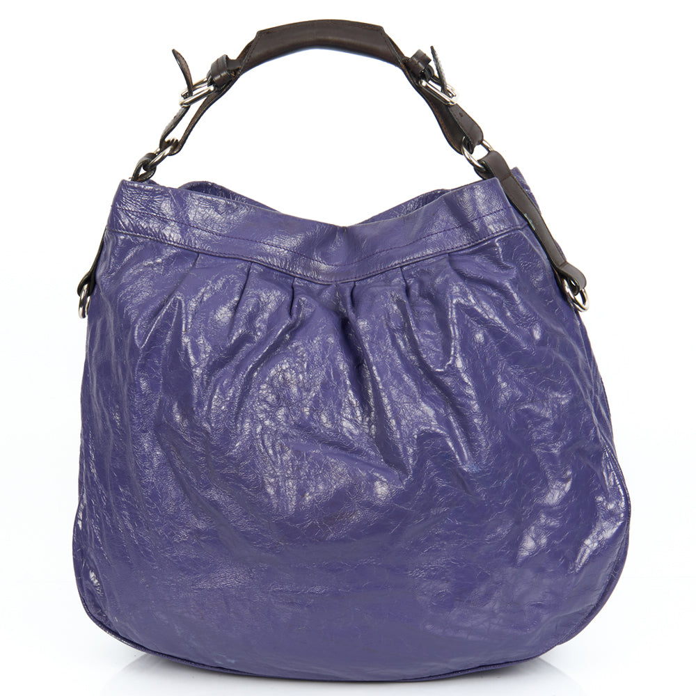 Mulberry Shoulder Bag Mitzy Hobo in Purple, Calfskin Leather — Alternate View 17