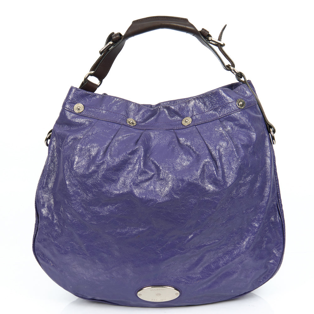 Mulberry Shoulder Bag Mitzy Hobo in Purple, Calfskin Leather — Alternate View 27