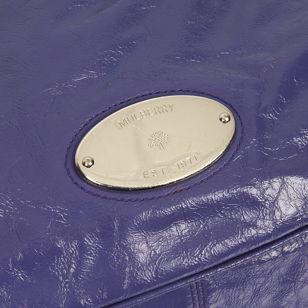 Mulberry Shoulder Bag Mitzy Hobo in Purple, Calfskin Leather — Alternate View 32