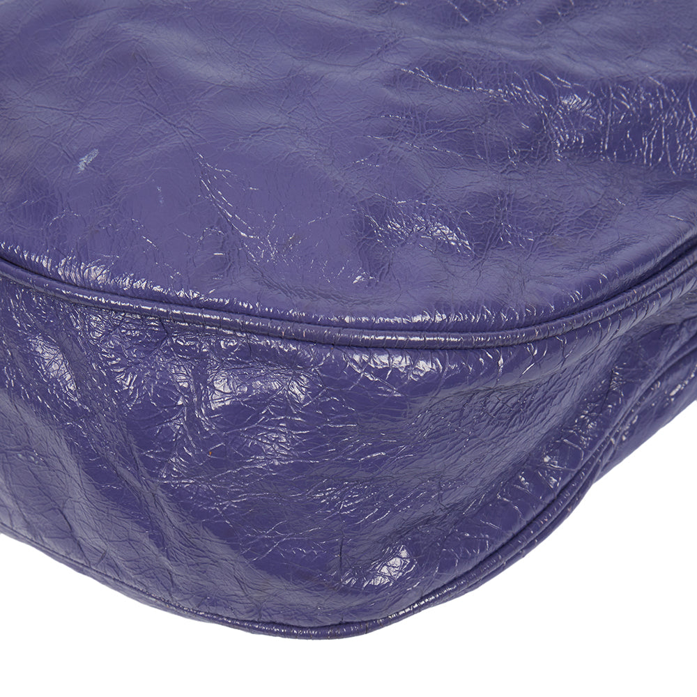 Mulberry Shoulder Bag Mitzy Hobo in Purple, Calfskin Leather — Alternate View 13