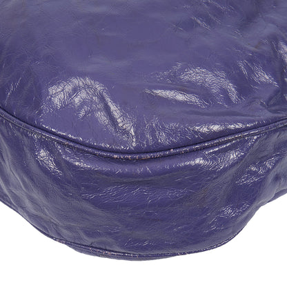 Mulberry Shoulder Bag Mitzy Hobo in Purple, Calfskin Leather — Alternate View 11