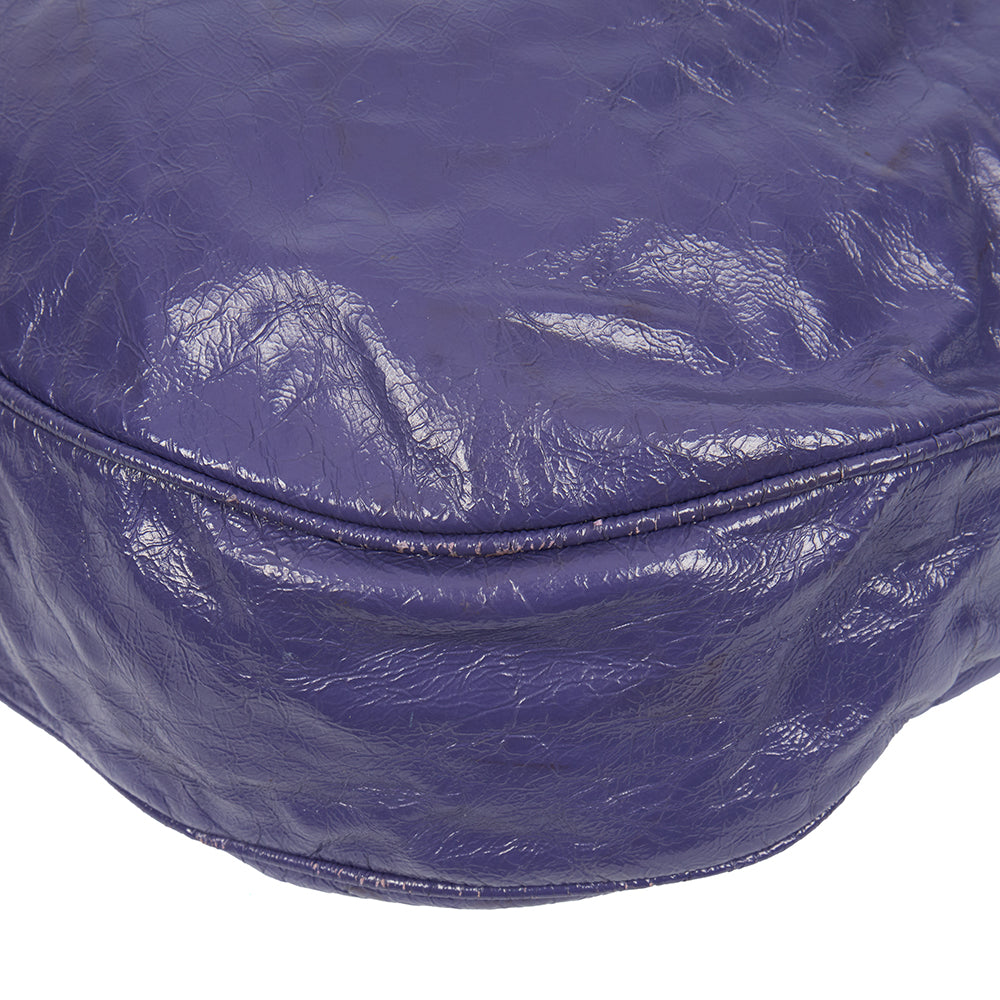 Mulberry Shoulder Bag Mitzy Hobo in Purple, Calfskin Leather — Alternate View 24