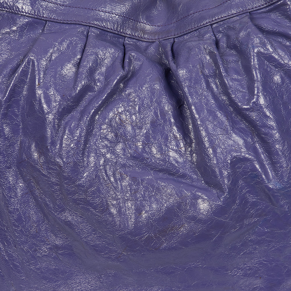 Mulberry Shoulder Bag Mitzy Hobo in Purple, Calfskin Leather — Alternate View 33